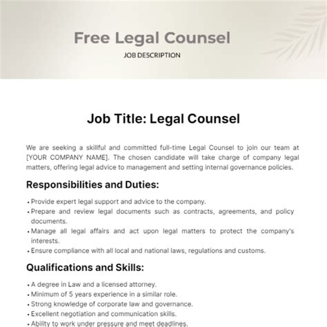 chanel legal counsel|chanel job description.